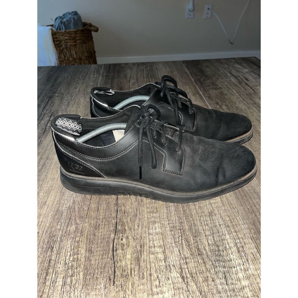 UGG Australia Men's Union Derby Size 11.5 Waterproof Leather Oxford Shoes 110469 - Picture 3 of 8
